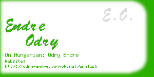 endre odry business card